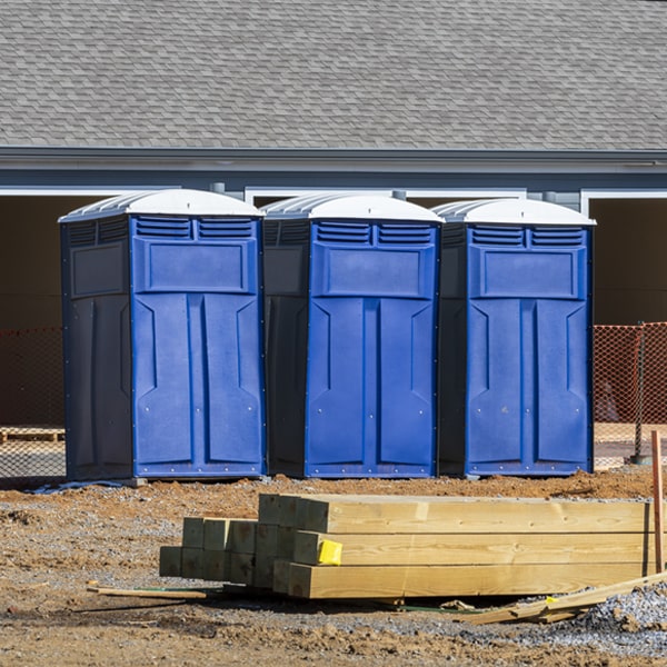 what is the expected delivery and pickup timeframe for the porta potties in Rocheport